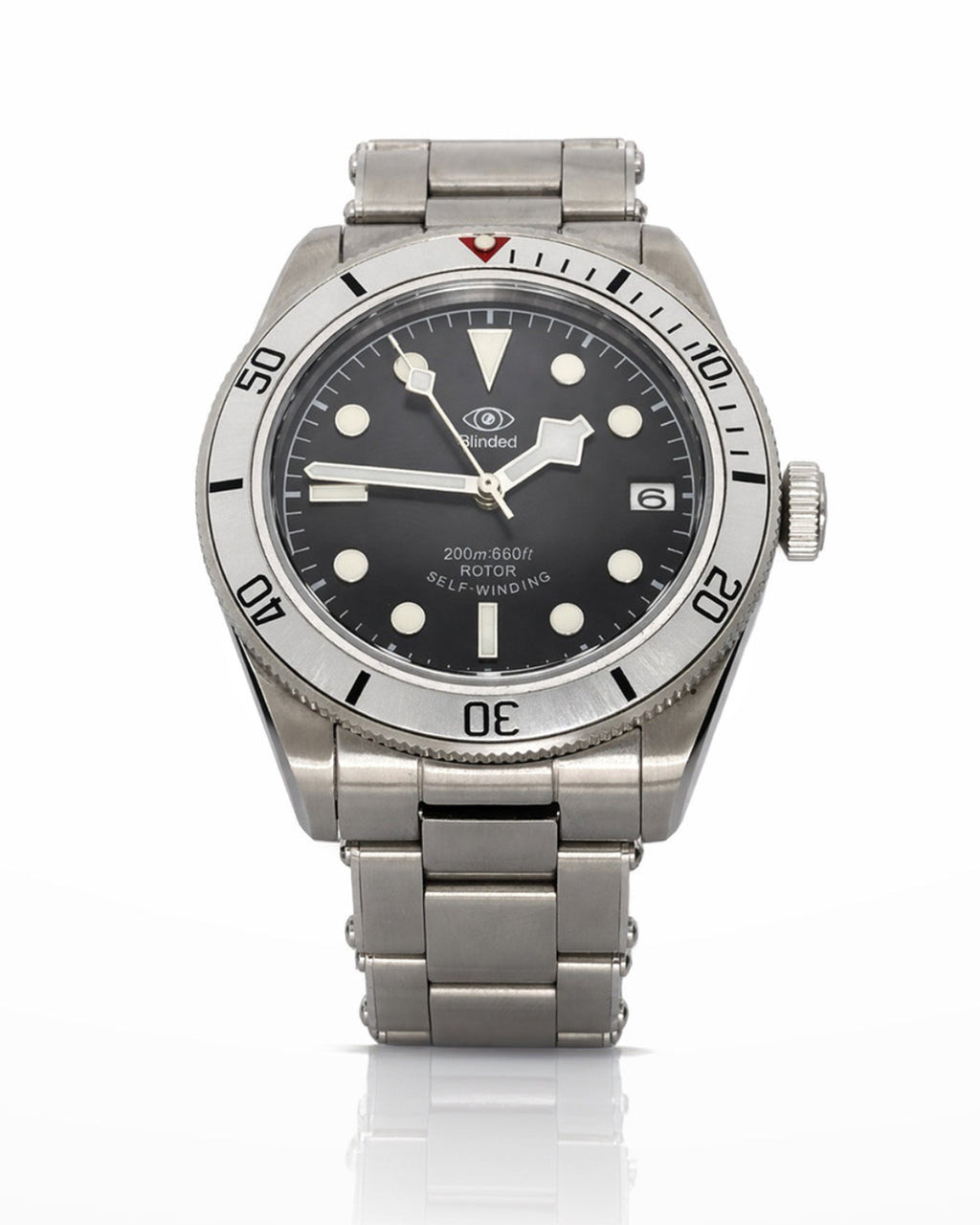 Reloj diver automático BLINDED ABYSS con esfera negra