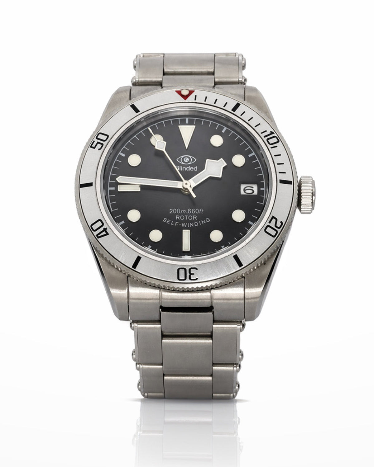 Reloj diver automático BLINDED ABYSS con esfera negra