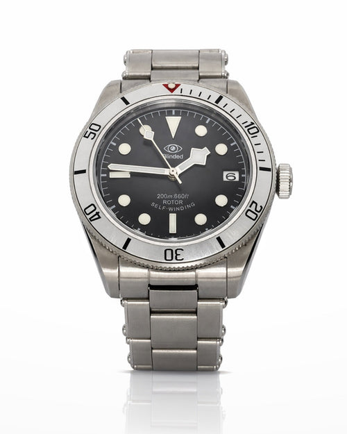 Reloj diver automático BLINDED ABYSS con esfera negra